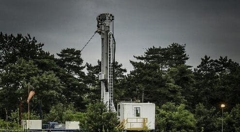 Fracking rig